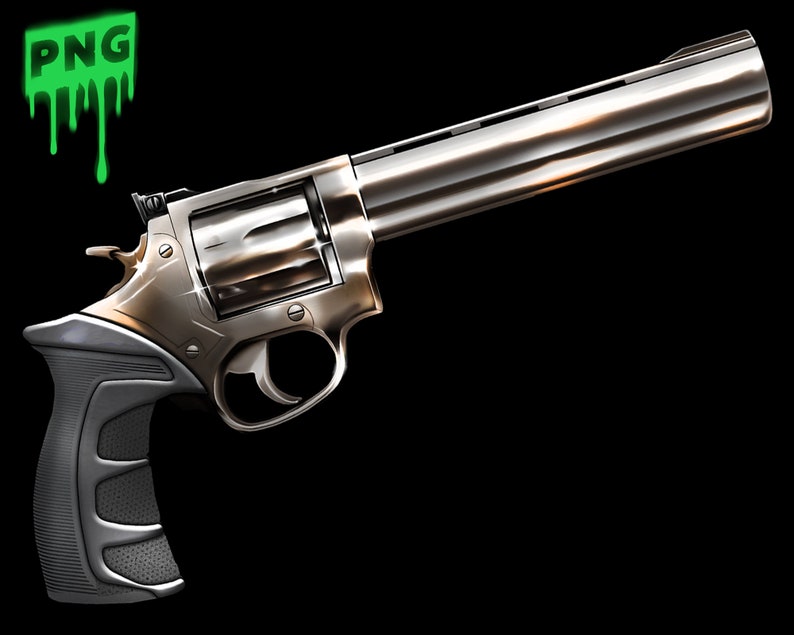Pistol Revolver -- 357 magnum, Clipart, Descarga digital, descarga ...