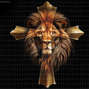 Jesus Christ Lion , png 300ppi, digital art, download-able file, heat transfer, dtg art