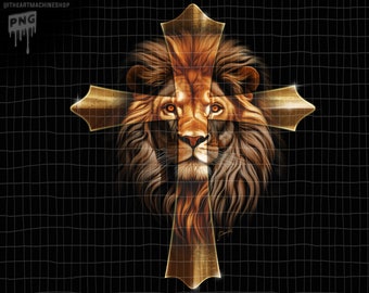 Jesus Christ Lion , png 300ppi, digital art, download-able file, heat transfer, dtg art