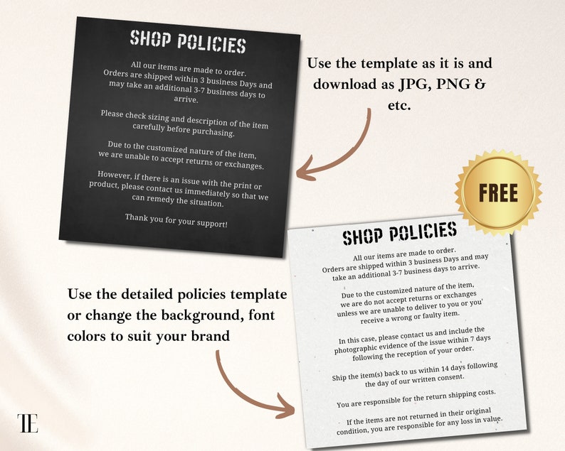 Etsy Listing Template Shop Policy for Bella Canvas, T Shirt Shop Mockup Etsy Listing Template Shop Policy for Bella Canvas, T Shirt Shop Mockup