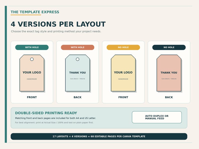 Mega Printable Blank Product Tag Templates for Price Tags, Gift Tags ...
