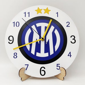 Orologio da parete Inter 2 stelle 30x30cm - edizione speciale