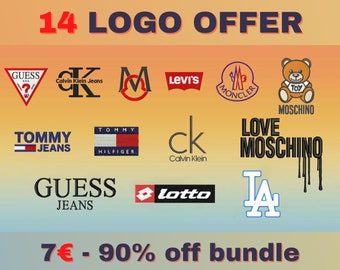 14 Embroidery Logo Bundle - Instant Download and Multiple Formats