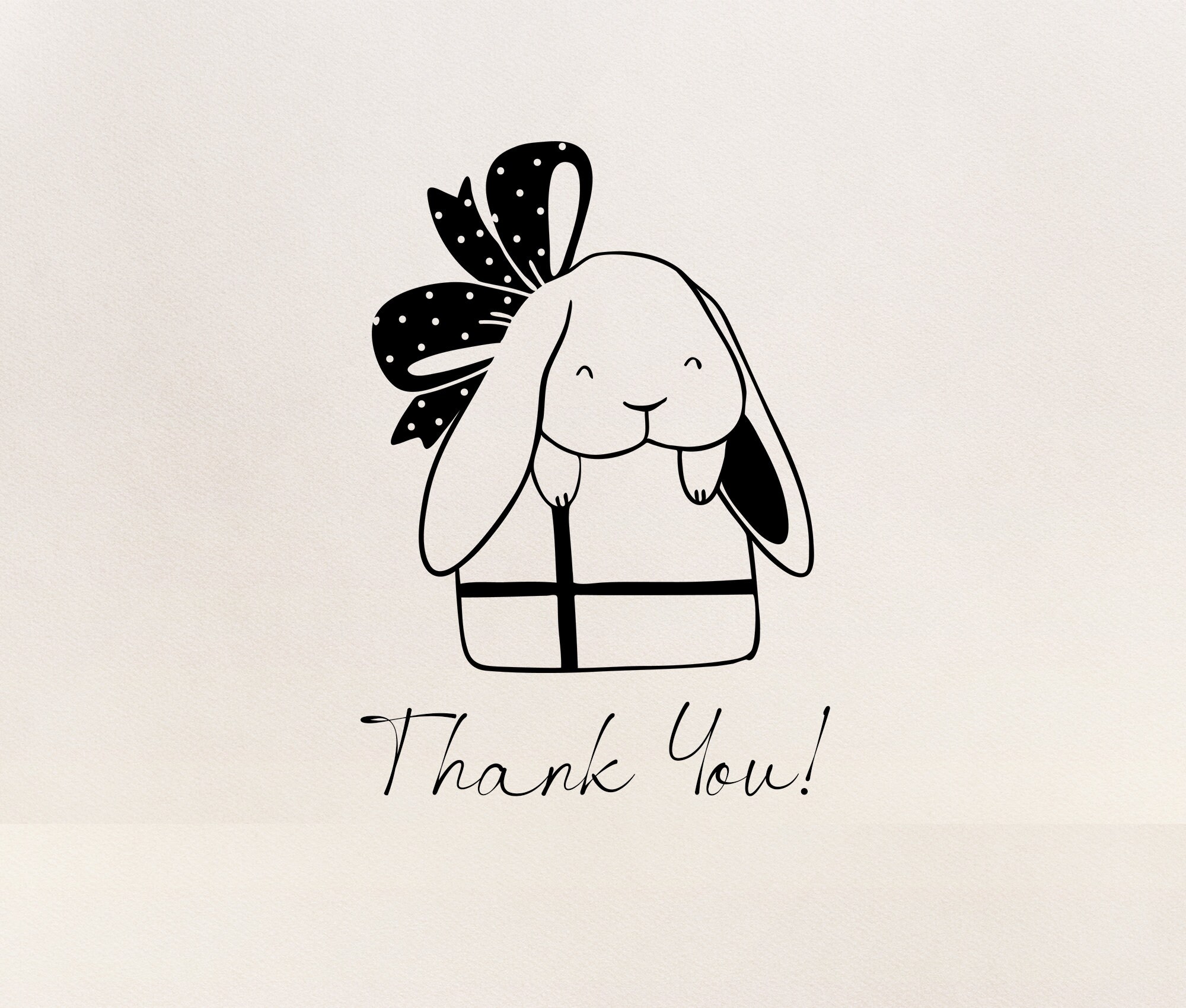Rabbit Clipart Set – Hand Drawn Bunny Outline Pngs, Svgs (digital ...