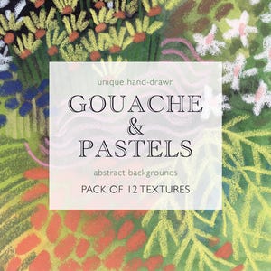 Gouache & Pastel Nature Backgrounds, Moss Texture Paper Pack, Organic Design, Abstract Texture Clipart, Earthy Texture Clipart, JPEG