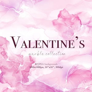 Pink Marble Texture Backgrounds, Valentine's Day Marble Paper Pack, Pink stone marble, Magenta marble stone textures, Marble overlays, JPEG