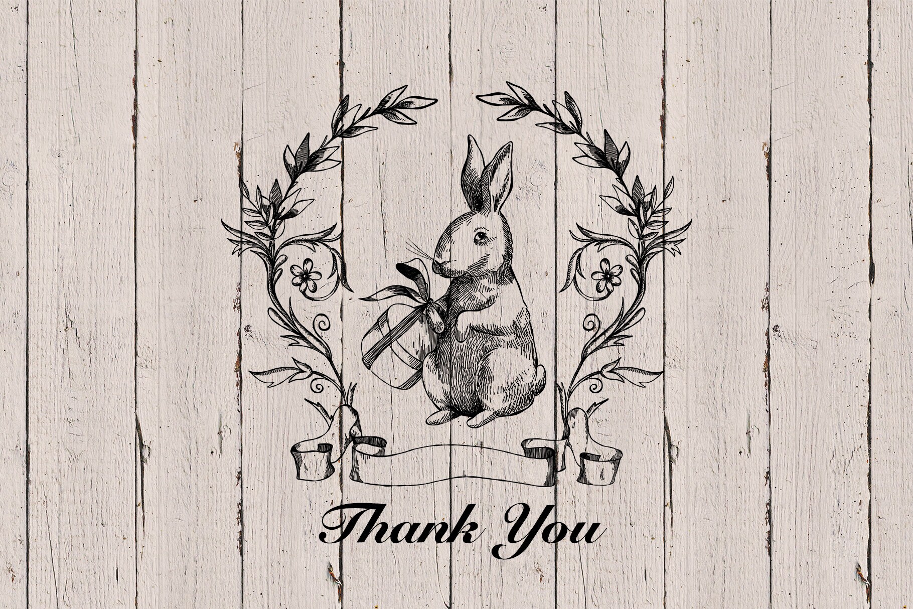 Vintage Easter Clip Art, Easter Rabbits Bunnies Clipart, Ephemera