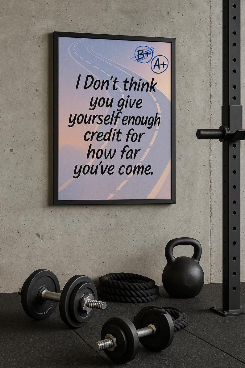Motivational Fitness Wall Art - Digital Download Quote Poster for Gym ...