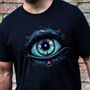 Weirdcore Eyeball T-Shirt, Dreamcore Aesthetic, Grunge Clothing, Edgy Trippy Shirt, Grunge aesthetic Shirt, Pastel Goth Alt Clothes Punk Tee