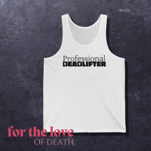 Professional Deadlifter Tank Top Funeral Director Shirt, Mortician Clothing, Mortician Gift, Funeral Director Gift, Death Care, Embalmer tee