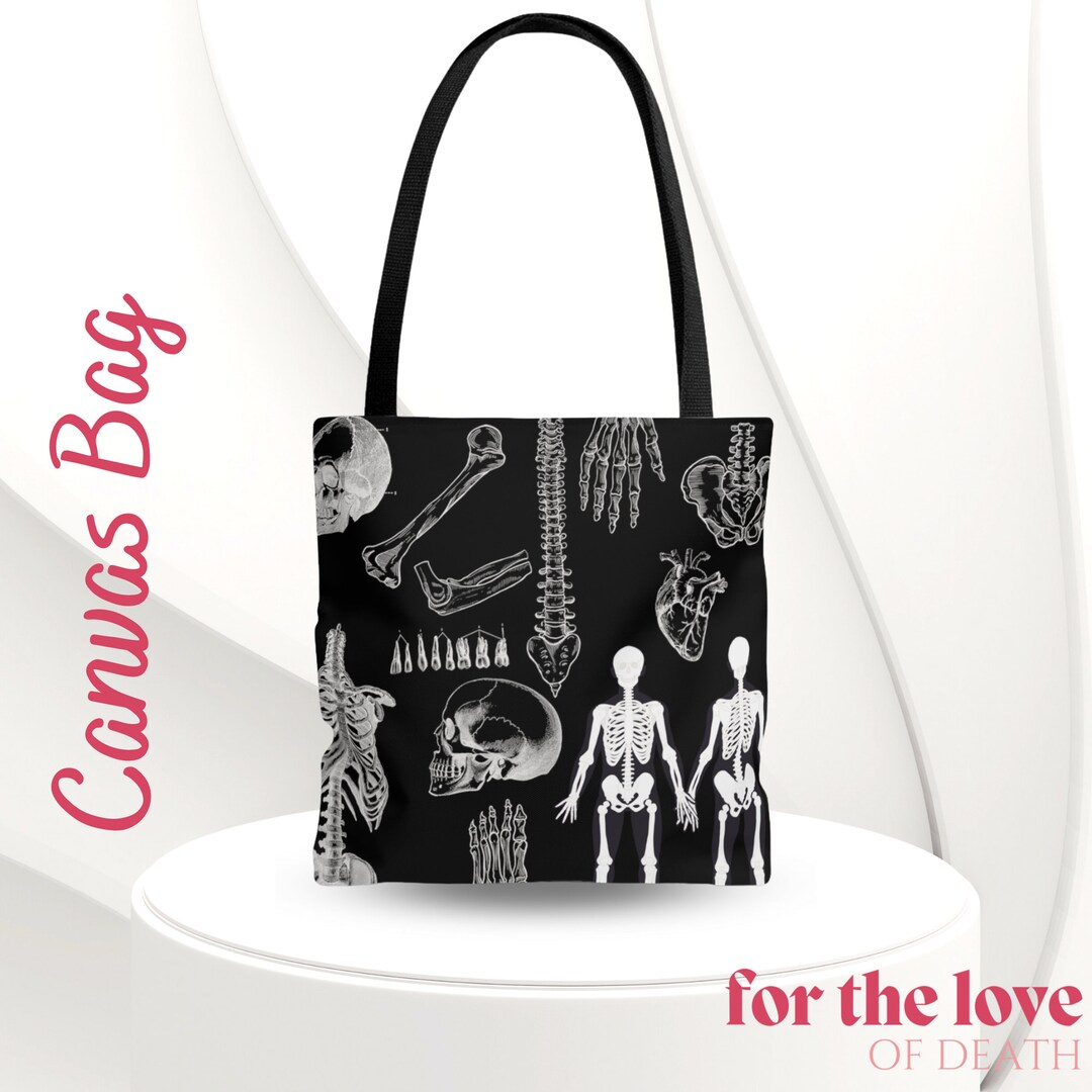 Doctor Nurse Anatomy Gift Skeleton Tote Bag Xray Medical Etsy