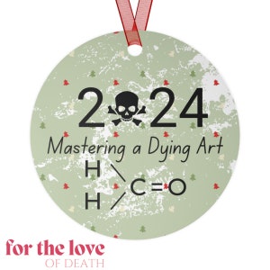 Adorno navideño de embalsamador, director de funeraria, regalo de 2024, adorno para árbol de Navidad, decoración navideña para funerarios, líquido para embalsamar, regalo para funeraria