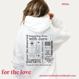 Positive Quotes Funeral Director Aesthetic Hoodie Trendy Sweatshirt Mental Health Shirt Positive Hoodie Aesthetic Mortician Trendy Clothes