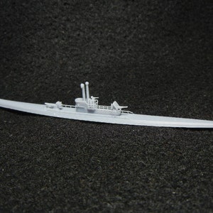 Unpainted 1/600 German Type IX submarine - 3d resin printed