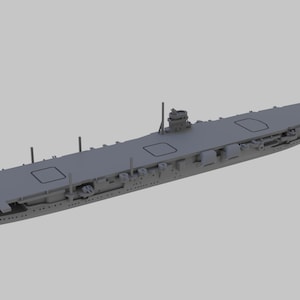 Unpainted 1/600 Japanese Fleet Carrier IJN Hiryu - 3d resin printed