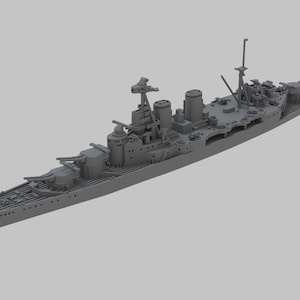 Unpainted 1/600 British HMS Hood Battleship - 3d resin printed