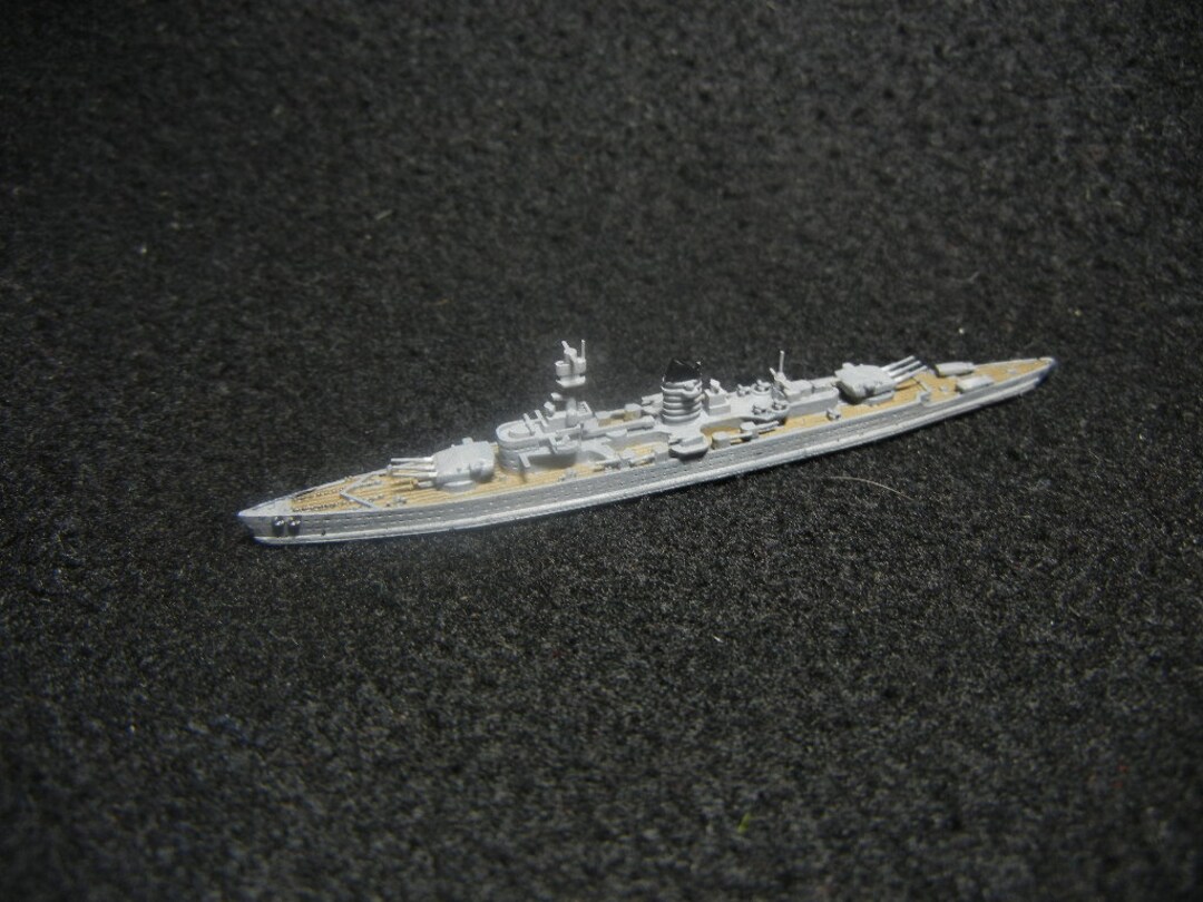 Painted 1/2400 German DKM Lutzow Pocket Battleship Etsy