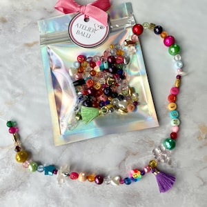 DIY Armband Kit personalisierbar - Kinder Gastgeschenk Hochzeit, Kindergeburtstag Überraschung Mitgebsel, JGA Geschenk - Armband DIY Set