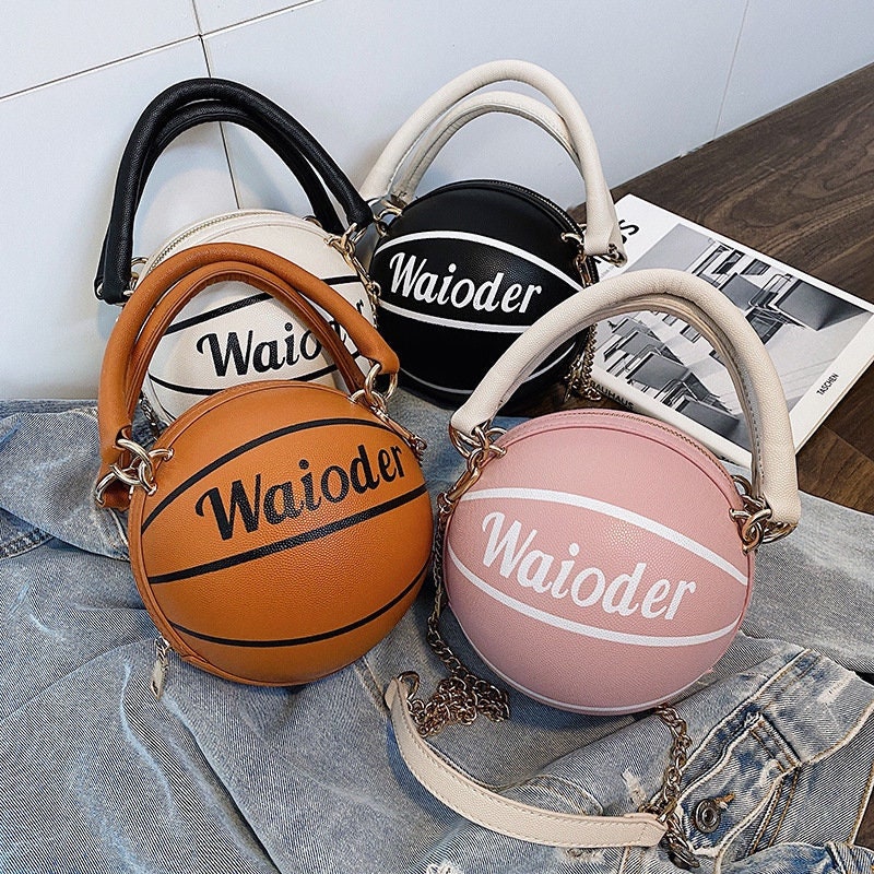 Basketball Shape Purses And Handbags Small Tote Bags For Women