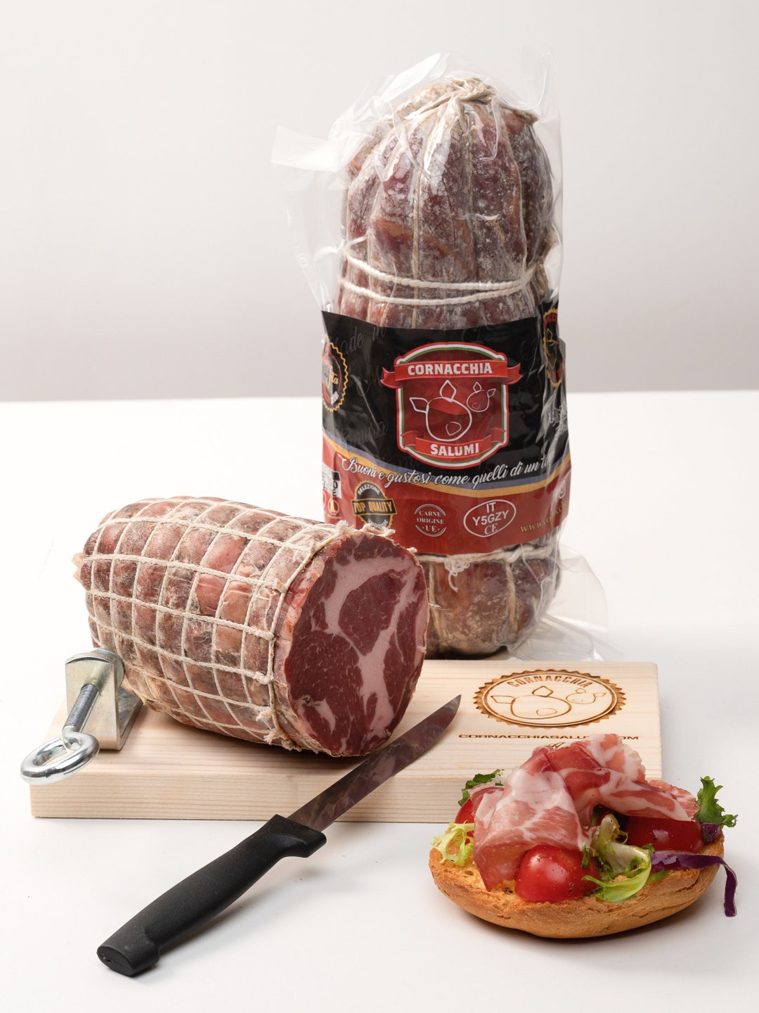 Salami Capocollo or Coppa Gluten Free Lactose Free Altamurana Recipe Cornacchia Salumi Etsy