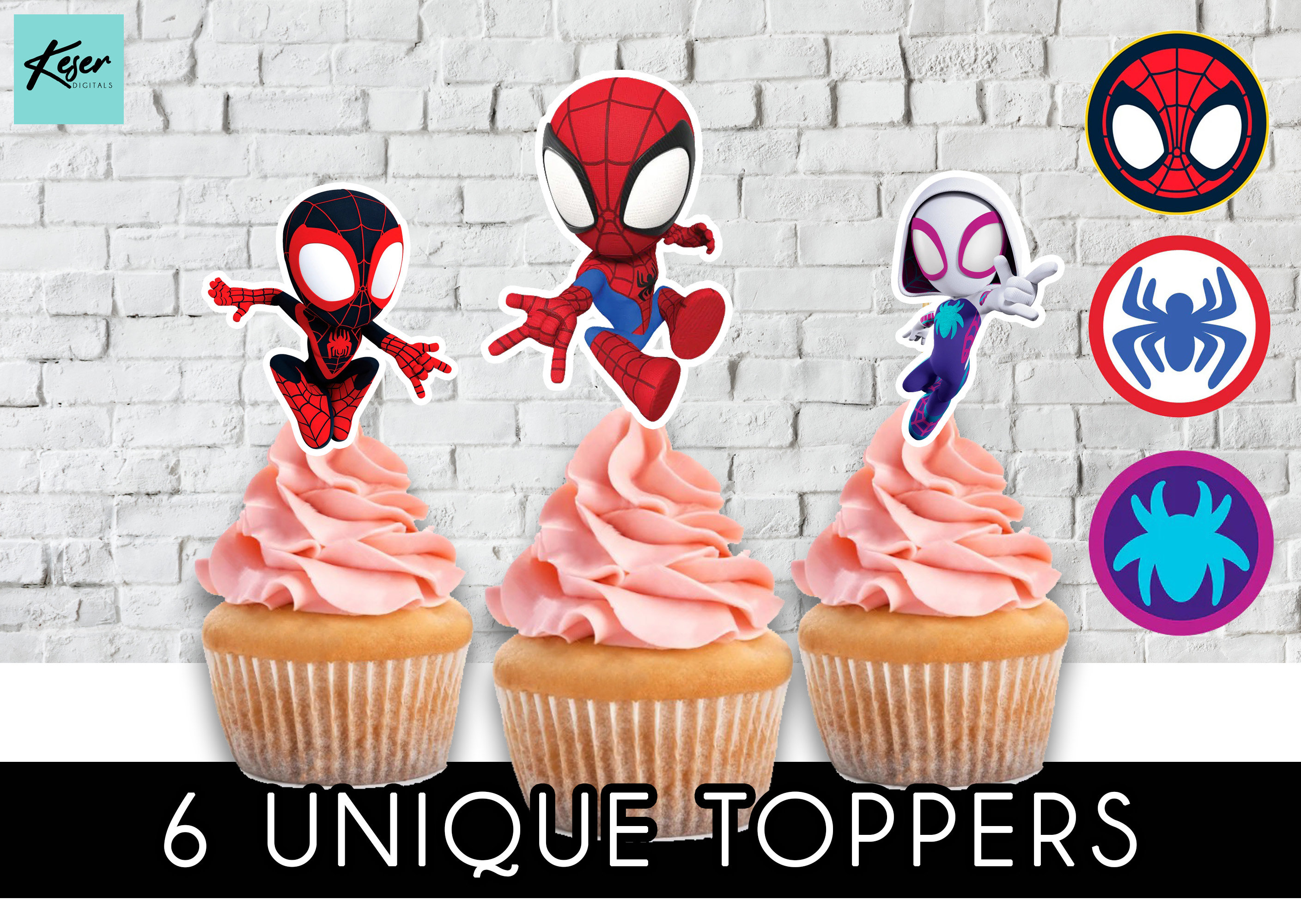 Spidey and His Amazing Friends Cupcake Toppers Spidey Etsy UK