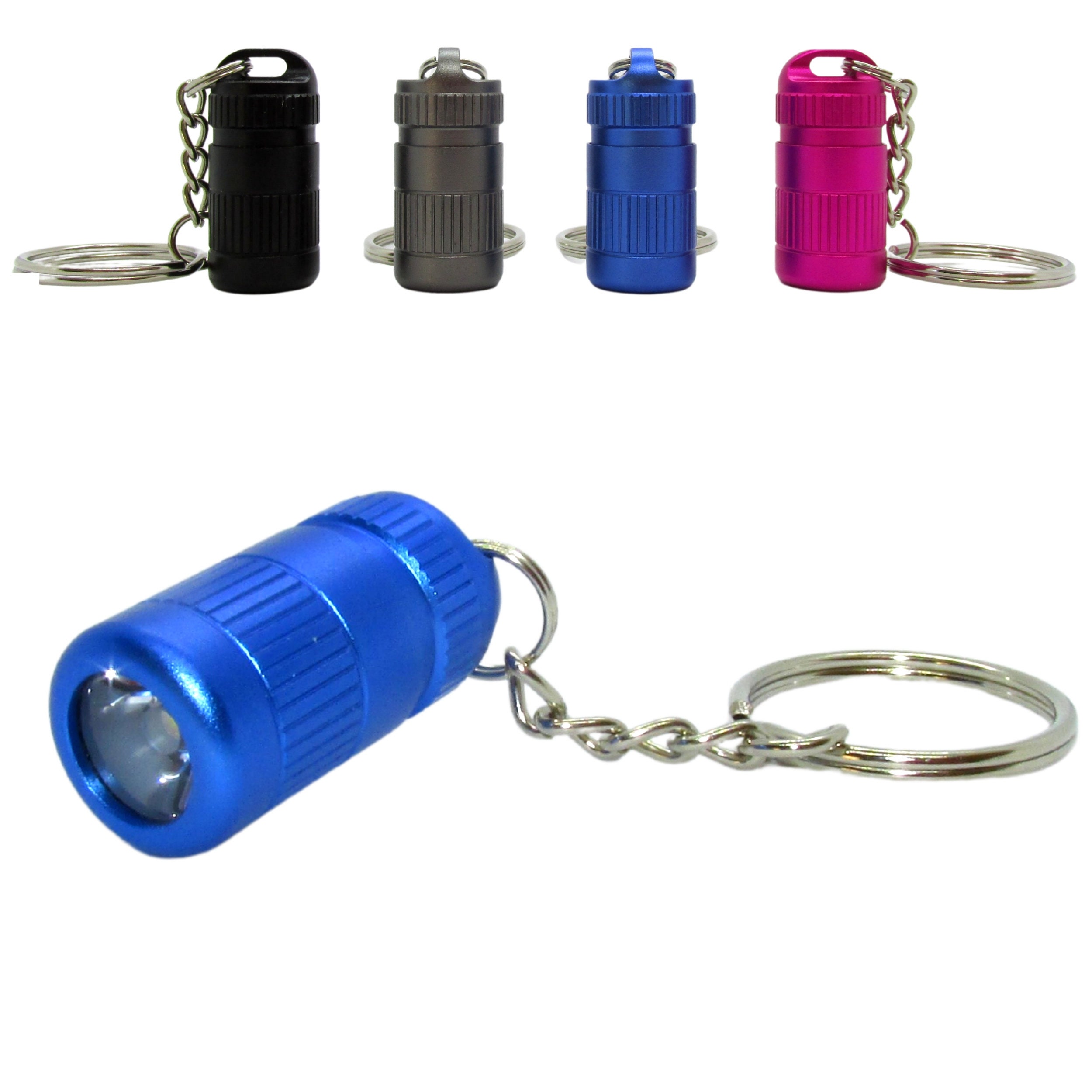 Mini LED Keychain Flashlight Small 3cm 12g Batteries Included Ultra