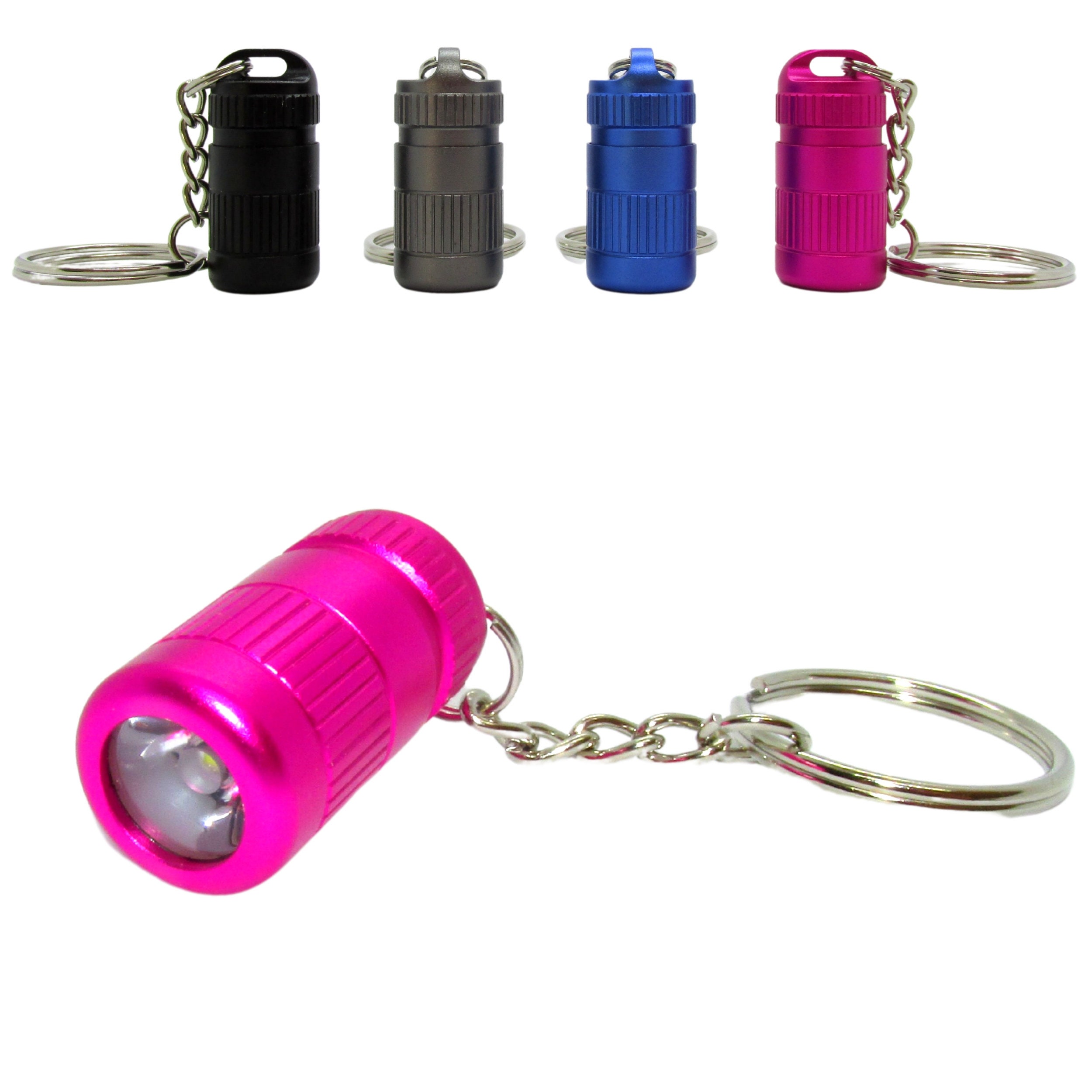 Mini LED Keychain Flashlight Small 3cm 12g Batteries Included Ultra ...