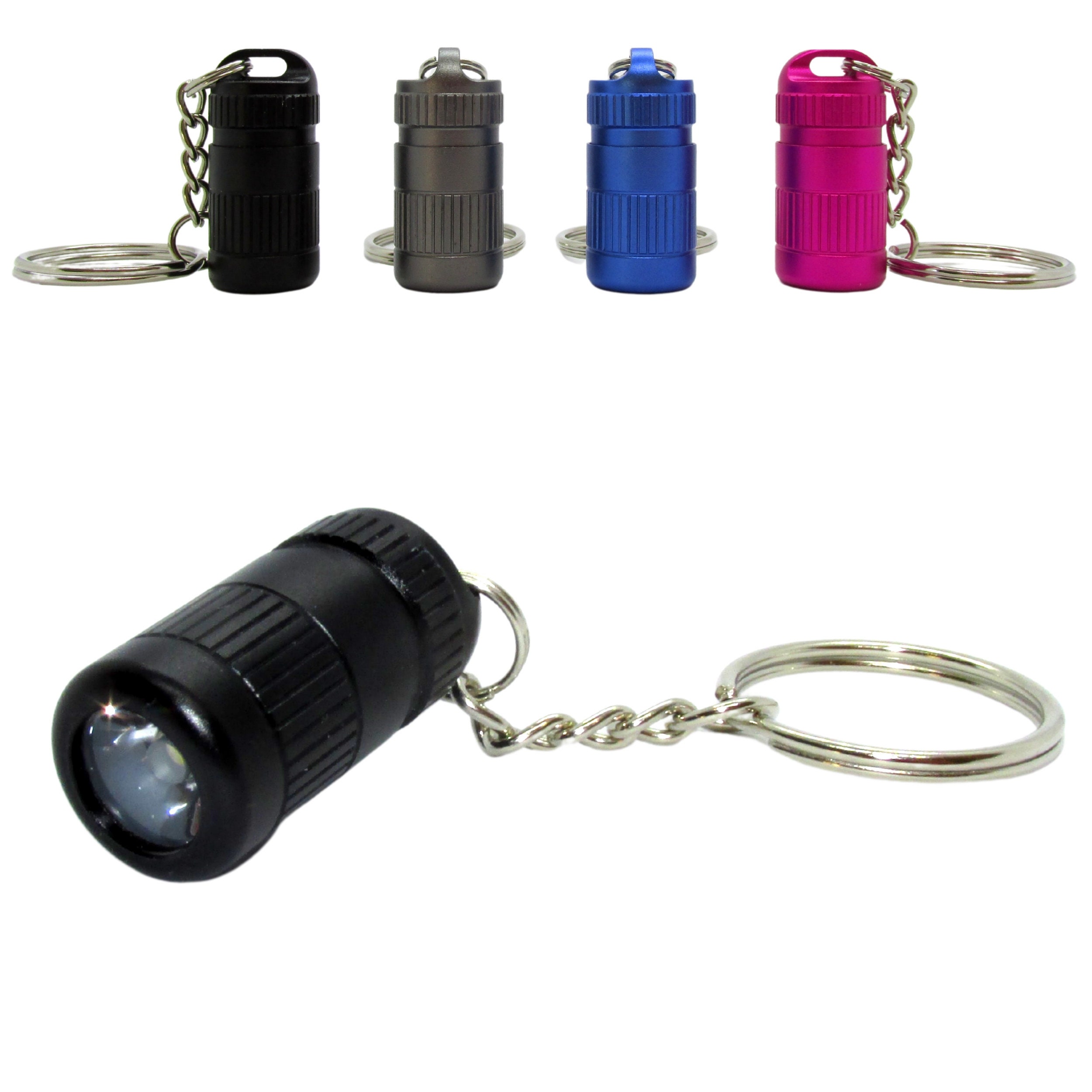 Mini LED Keychain Flashlight Small 3cm 12g Batteries Included Ultra ...