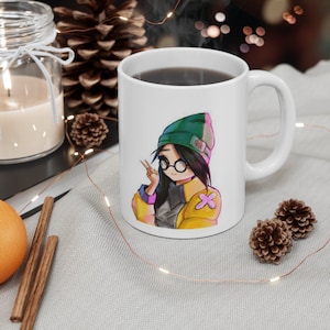 VALORANT KILLJOY Taza personalizada - Taza de café personalizada - Regalo de juego único - Etiqueta de nombre personalizada - Etiqueta de jugador Custom-11oz Mug Killjoy Agent