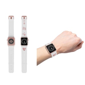 NEON VALORANT iWatch バンド、ユーティリティ付き、ローズゴールド/メタリックブラック、Apple Watch 用にカスタムプリントされたバンド。