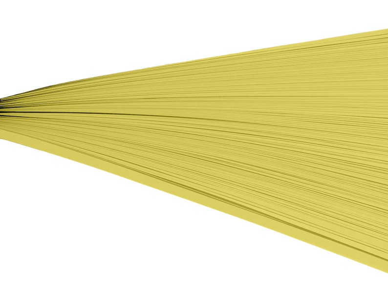 Sunflower Yellow Yellow Quilling Paper/cardstock Strips Etsy