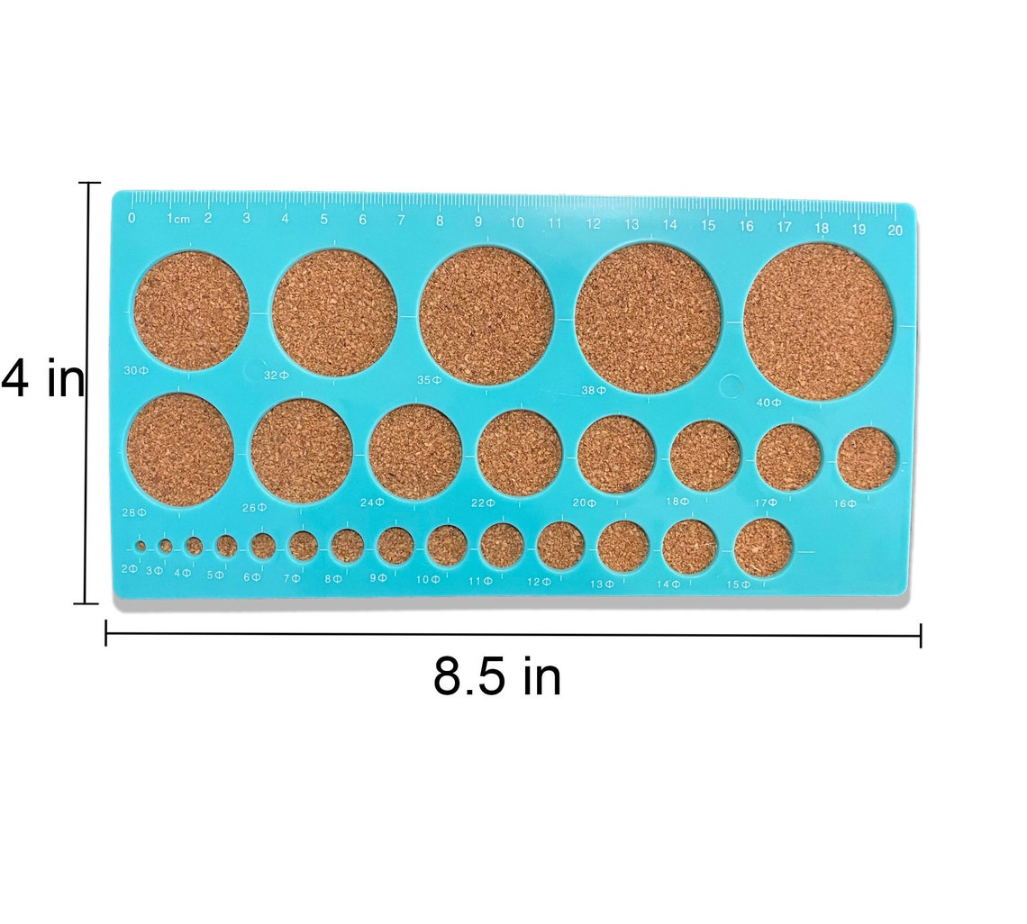 Circle Template for Quilling Geometric Ruler With Cork Board Etsy