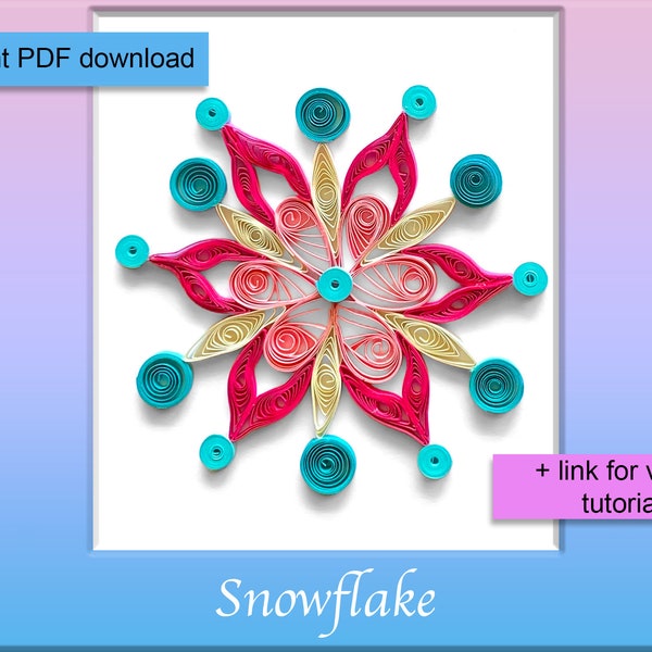 Quilled Snowflake Etsy