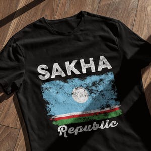 Sakha Republic Flag Vintage Yakutia Flag T-Shirt