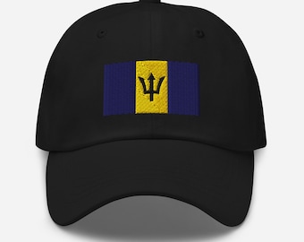Barbados Flag Cap - Adjustable Embroidered Dad Hat