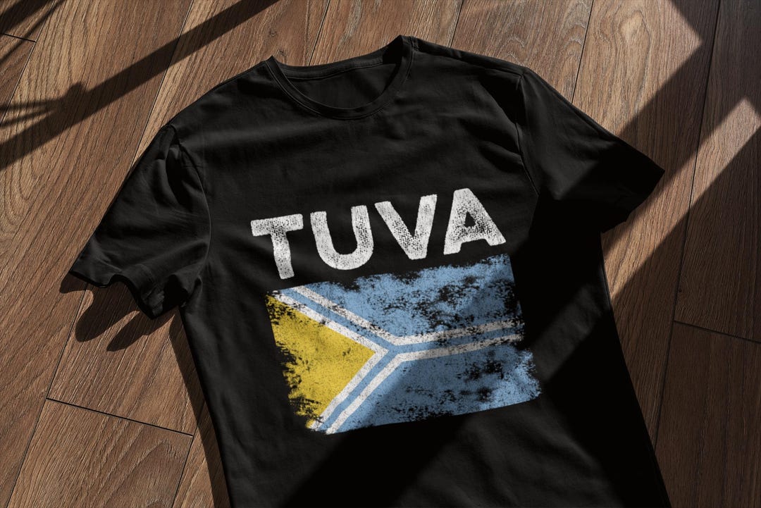 Tuva Flag Distressed Tuvan Flag T-shirt