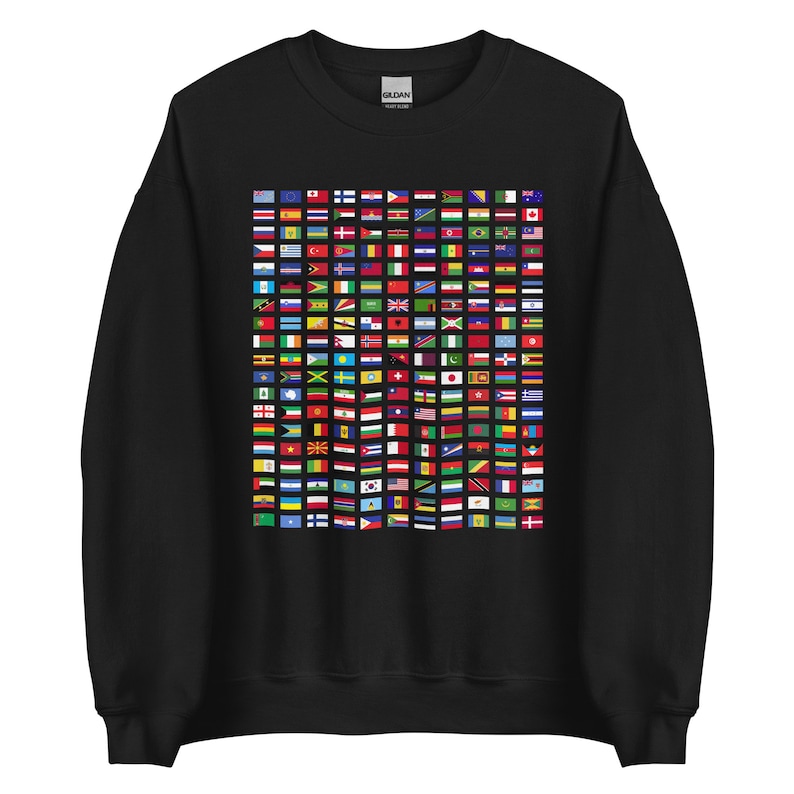 Flags of the Countries of the World International Geography Sweatshirt