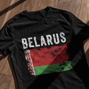 Belarus Flag Distressed Belarusian Flag T-Shirt