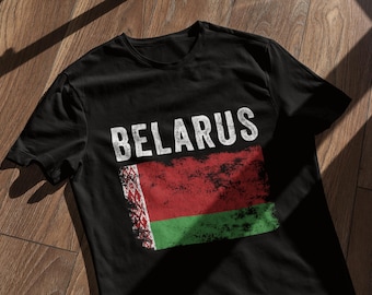 Belarus Flag Distressed Belarusian Flag T-Shirt