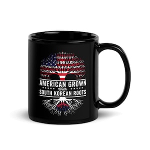 American Grown South Korean Roots Flag Mug