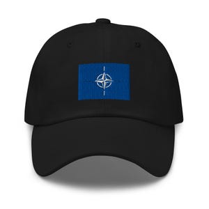 North Atlantic Treaty Organization Flag Cap - Adjustable Embroidered Dad Hat