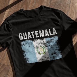 Bandiera del Guatemala Vintage - Maglietta con bandiera del Guatemala