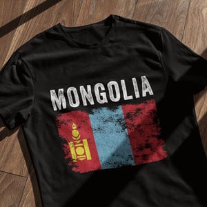 Mongoliets flagga Mongolisk flagga T-shirt