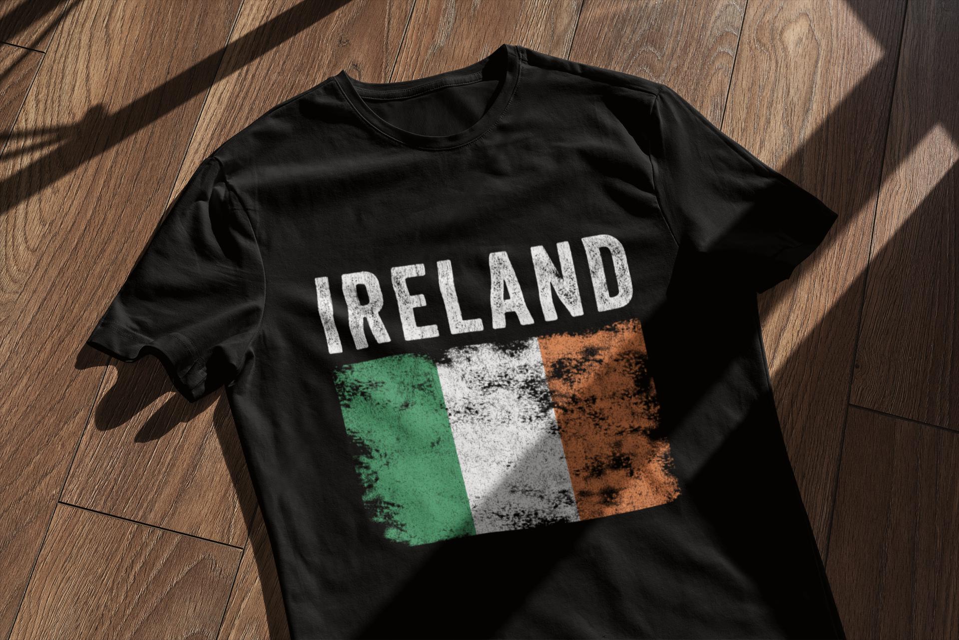 Ireland Flag Distressed - Irish Flag T-Shirt