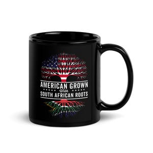 American Grown South African Roots Flag Mug