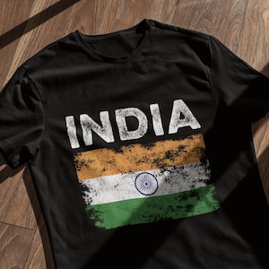 India Flag Distressed - Indian Flag T-Shirt