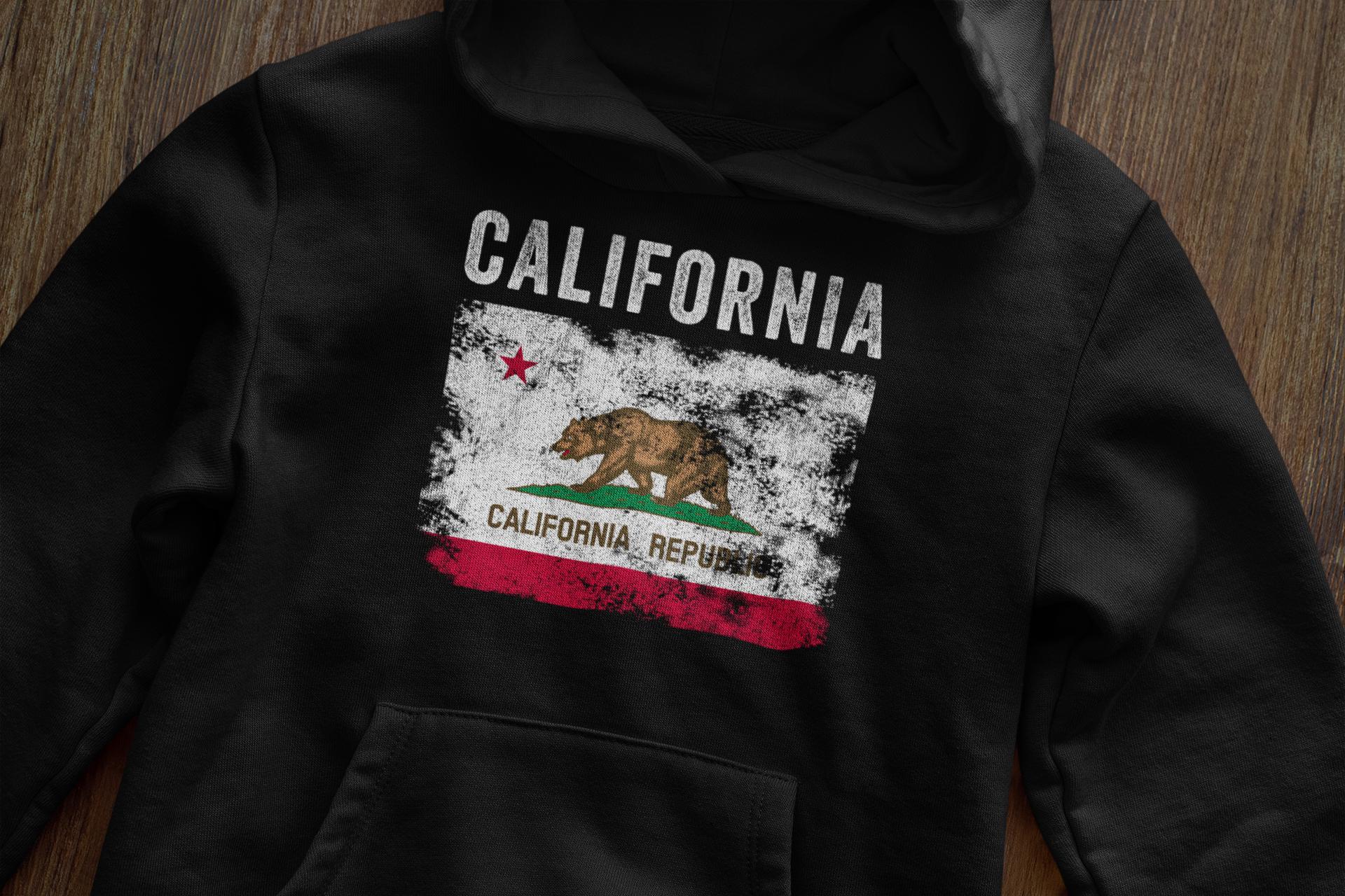 Felpa Con Cappuccio California Golden Bear - Unisex Azteco Cali