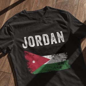 Jordan Flag Distressed - Jordanian Flag T-Shirt