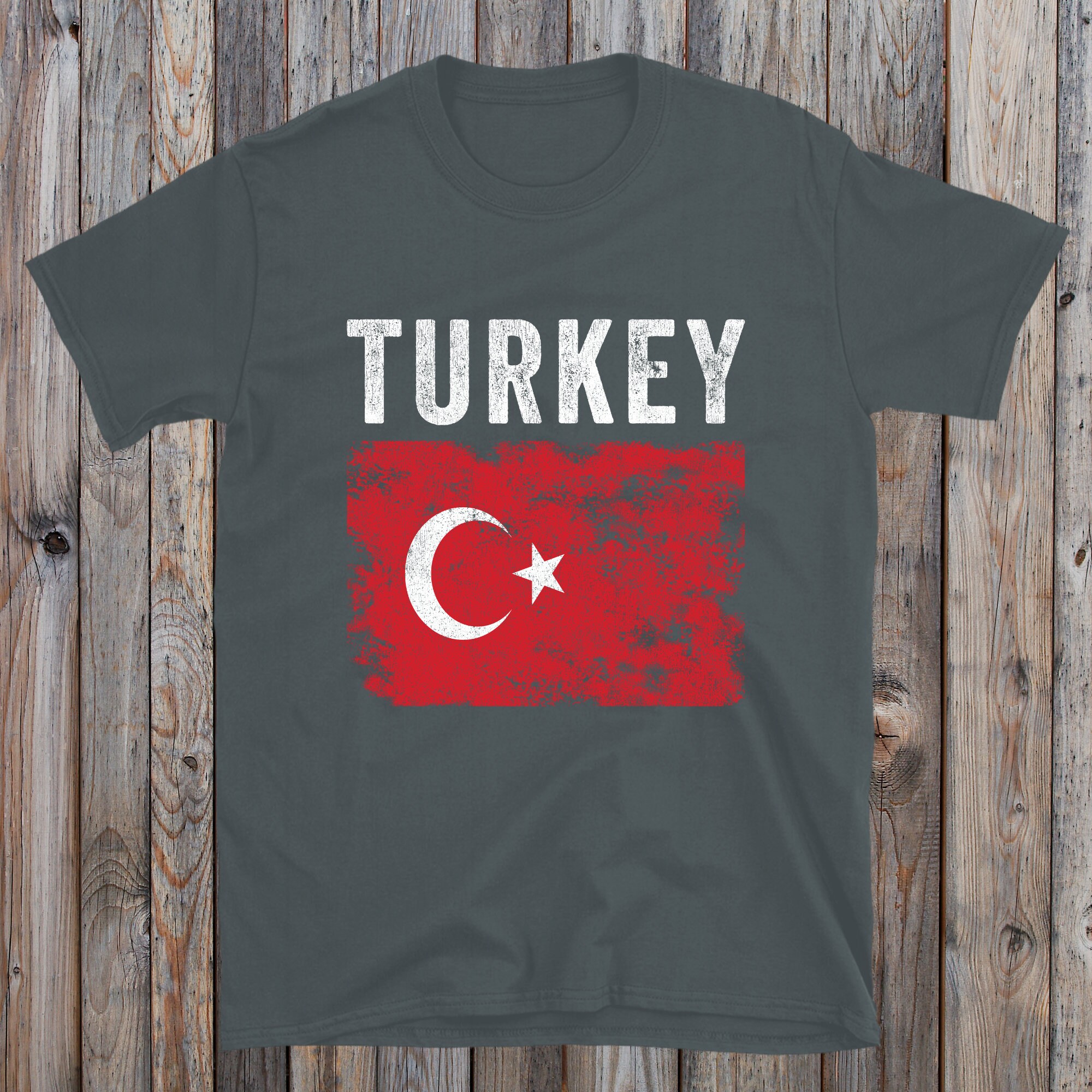 Turkey Flag Distressed Turkish Flag T-shirt - Etsy