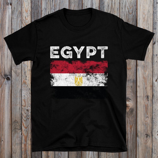 Drapeau égyptien en détresse - T-shirt drapeau égyptien